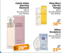  nikos calvin klein nina ricci eau de toilette 30 100 eternity moment ml parfum dames du temps sculpture elders heren 69 