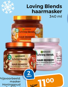  garnier loving blends haarmaskers 2 haarmasker ml mandarijnen hair remedy masker honinggoud 