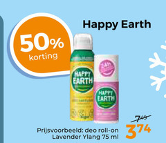  deodorant 50 happy earth deo roll lavender ml 