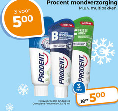  prodent tandpasta 3 10 500 5 mondverzorging multipakken frisse adem b bescherming prevention ml 