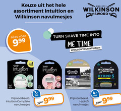  wilkinson scheermesjes 5 assortiment intuition navulmesjes since sword turn shave time skin hydro pak hydro5 