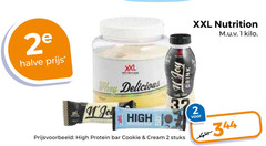  sportvoeding 1 2 3 halve xxl nutrition kilo whey high joy brink protein bar cookie cream stuks 