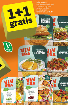  vivera vegetarisch 1 2 34 48 180 texmex protein bites pakken varieeren plantaardige kroket burger eiwitten shoarma eiwitrijk stuks nutri score vega vegetarische kaas schnitzel kipstukjes natural delights thai pakje kipkrokant groenten ge 