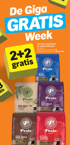  perla koffiepads 2 4 5 8 12 36 giga week huisblends stuks classic zakken varieeren decaf soepel arabica bonen biologisch dark roast pittig robusta bonn albert 