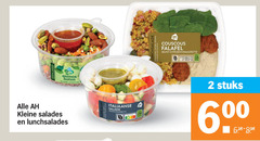  maaltijdsalade 2 150 600 noten kleine salades lunchsalades italiaanse salade lunchsalade couscous falafel munt stuks 