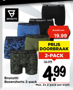  brunotti heren boxershorts 2 pack doorbraak 2x 