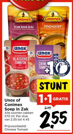  conimex unox soep 1 tom thaise pindasoep indonesische klassieke tomaten der val zak soorten zakken ml stuk chinese tomaat zegel 