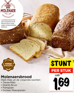  brood ambacht traditie molenaer bakkerskwaliteit luchtig krokante korst bereid ambachtelijke bakkers bakkerij molenaersbrood volgende soorten tarwe drents bruin pompoen donker meergranen stuk 