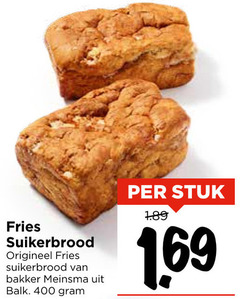  suikerbrood 400 fries origineel bakker balk stuk 