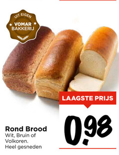  brood bakkerij rond wit bruin volkoren gesneden 