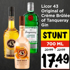  gin likeur 700 tanqueray london dry licor original ml creme 