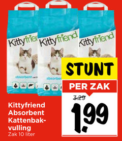  kitty friend kattenbakvulling 10 absorbent kittyfriend kattenbak vulling zak liter absorber 