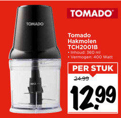  tomado hakmolen 360 400 inhoud ml vermogen watt stuk 