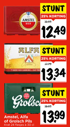  grolsch alfa amstel krat bier 24 25 30 beer limburg pils 