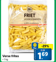  patat 1 2 27 100 verse frites chef select friet voorgebakken zonnebloemolie b jan 