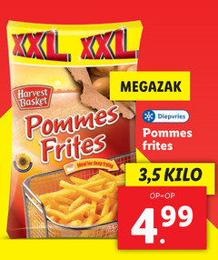  patat xxl harvest basket pommes frites for deep megazak diepvries 3 5 kilo 