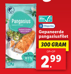  pangasius 300 knoflook kruiden garlic herbs gecertificeerd stuks pieces diepvries gepaneerde pangasiusfilet 