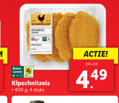  kipschnitzels 4 400 beter leven bescherming scharrelkip kipschnitzel gegaard ge vers stuks 