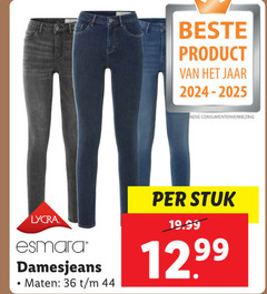  dames jeans 36 44 jaar lycra esmara stuk damesjeans 