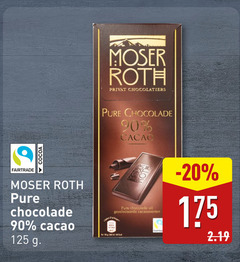  moser roth chocolade 90 cacao fairtrade cocoa 