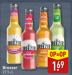  breezer mixdrank exotic passionfruit mango crisp watermelon orange lime flavoured alcoholic drink 