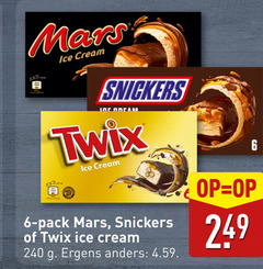  twix snickers mars ijsrepen 6 17 240 ice cream joe pack ergens 