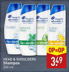  head and shoulders shampoo 100 300 anti roos classic menthol fresh sensitive citrus roosvrij ml 