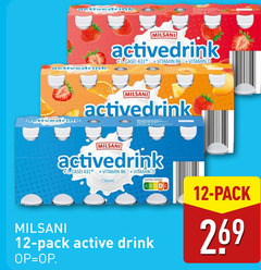  milsani drinkyoghurt 12 drink active vitamin classic nutri score pack 