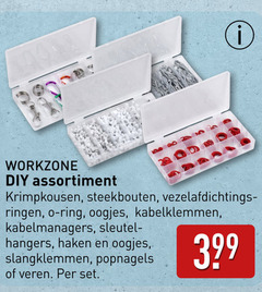  afdichtringen hakenset workzone assortiment ringen ring oogjes kabelklemmen sleutelsluiting hangers haken slangklemmen popnagels veren 