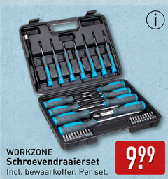  schroevendraaiers workzone schroevendraaierset bewaarkoffer 