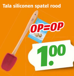  spatel 100 siliconen rood 