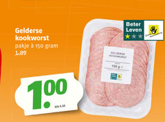  gekookte gelderse worst 100 150 kookworst pakje ge kilo beter leven dieren bescherming 