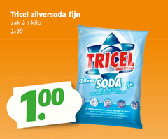  tricel soda 1 100 zilversoda fijn zak kilo traditional zilver 