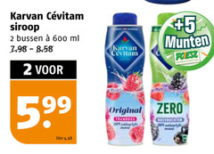  karvan cevitam limonadesiroop 2 600 siroop bussen ml 5 munten supermarkten original zero my liter 