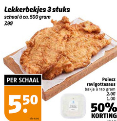  lekkerbekjes 3 50 150 500 stuks schaal ca. kilo ravigottesaus bakje 