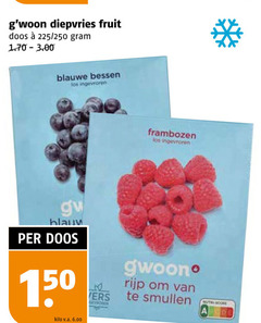  gwoon diepvriesfruit 150 diepvries fruit doos 225 250 blauwe bessen ingevroren blauw kilo v.a. frambozen rijp 