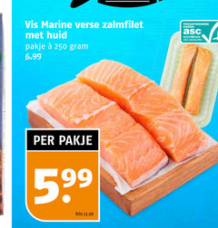  zalmfilet 250 vis marine verse huid pakje kilo kweek gecertificeerd asc-aqua.org 