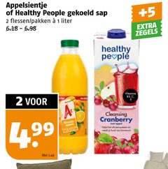  appelsientje healthy people fruitdrank 1 2 gekoeld sap flessen pakken liter 5 zegels vitamine appel cleansing cranberry help 