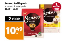  douwe egberts senseo koffiepads 1 2 16 36 zakken pads kitchenaid spaar zegel sense classic coffee big pack cappuccino posities 