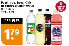  7-up royal club pepsi frisdrank cola 1 sourcy vitamin water fles liter up lemon kitchenaid spaar zegel 