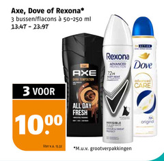  rexona dove axe douchegel deodorant 3 1000 bussen ml dark temptation all day fresh advanced protection 72h rody 3x action care invisible sweat original liter v.a. m.u.v 