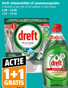  dreft afwasmiddel vaatwasmiddel 1 2 vaatwascapsules flessen ml zakken 19 stuks schonere afwas glanzende machine vaisselle propre briljante nouveau platinum 3x liter v.a. vettige quickwash 