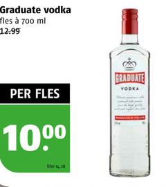  wodka 700 1000 graduate vodka fles ml liter 