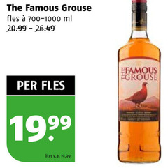  famous grouse whisky fles ml liter v.a. egrouse 