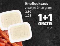  snacksaus 1 2 150 knoflooksaus bakjes kilo 