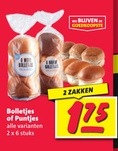  bolletjes 2 6 puntjes stuks zakken 