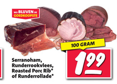  runderrollade roasted porc rib runderrookvlees 100 serranoham 