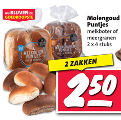  bolletjes 2 4 molengoud puntjes meergranen stuks b zakken 