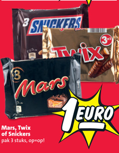  mars twix snickers chocoladerepen 3 pak stuks 