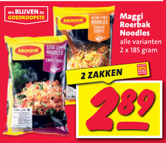  maggi noodles 2 10 fry sweet chili chicken curry zakken roerbak 